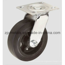 4 Zoll Heavy-Duty Eisen Gummi Swivel Caster Rad